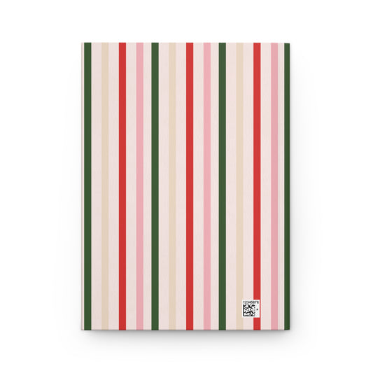 Preppy Personalized Hardcover Journal | Pink & Red