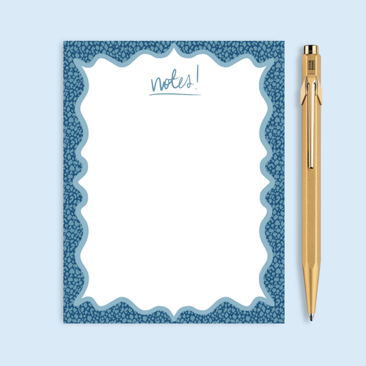 Leopard Notepad | Blue