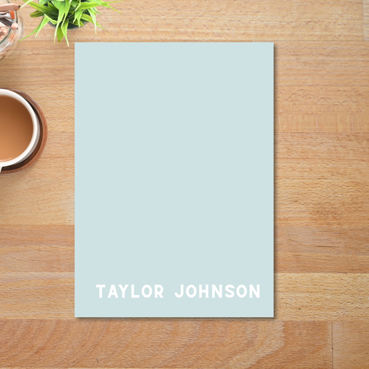 Personalized Blaire Notepad | Blue