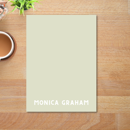 Personalized Blaire Notepad | Green