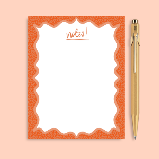 Leopard Notepad | Orange