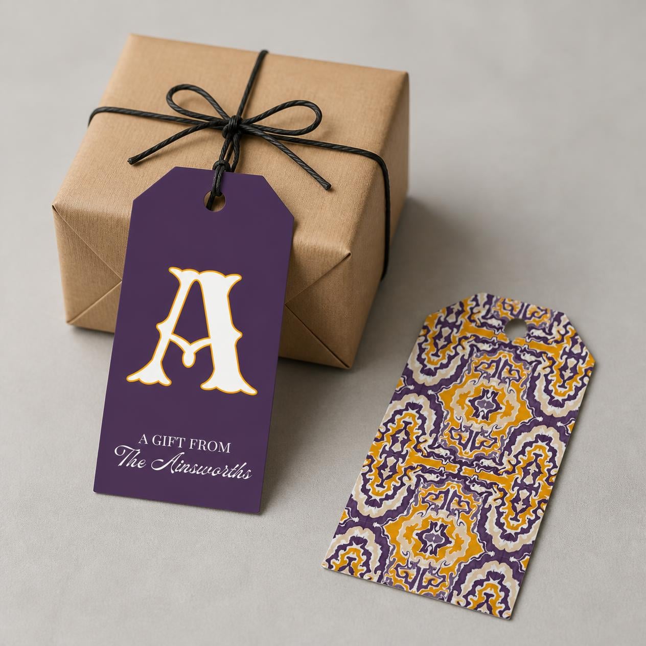 Purple Tuscan Gift Tag Set