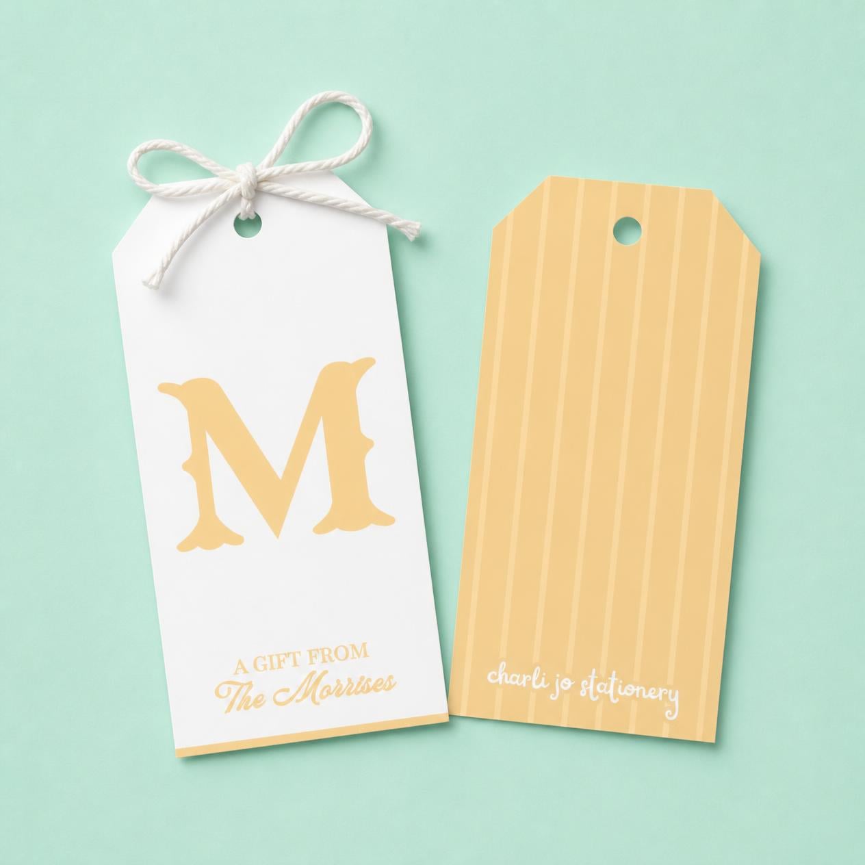 Gold Tuscan Gift Tag Set