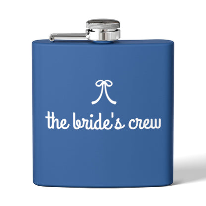 Bride's Crew Red Stainless 6oz Steel Flask