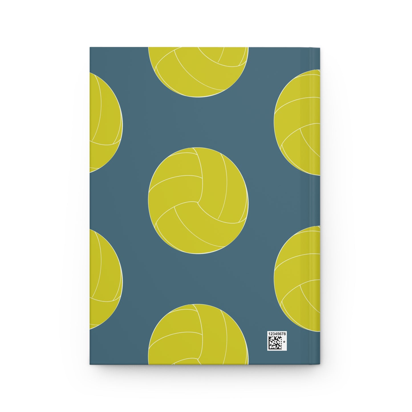 Volleyball Hardcover Journal | Blue/Lime Green