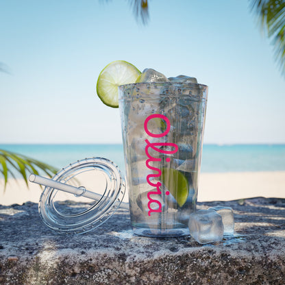 Personalized Bachelorette Tumbler | Pink