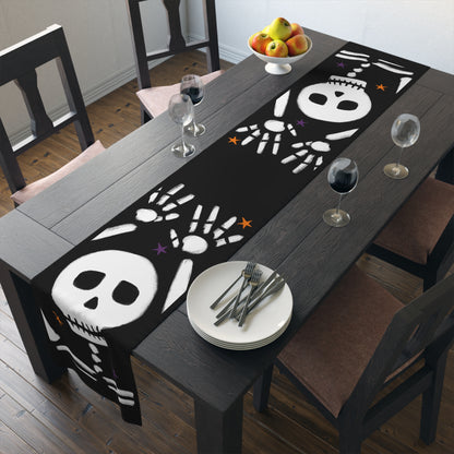Dancing Skeleton Halloween Table Runner