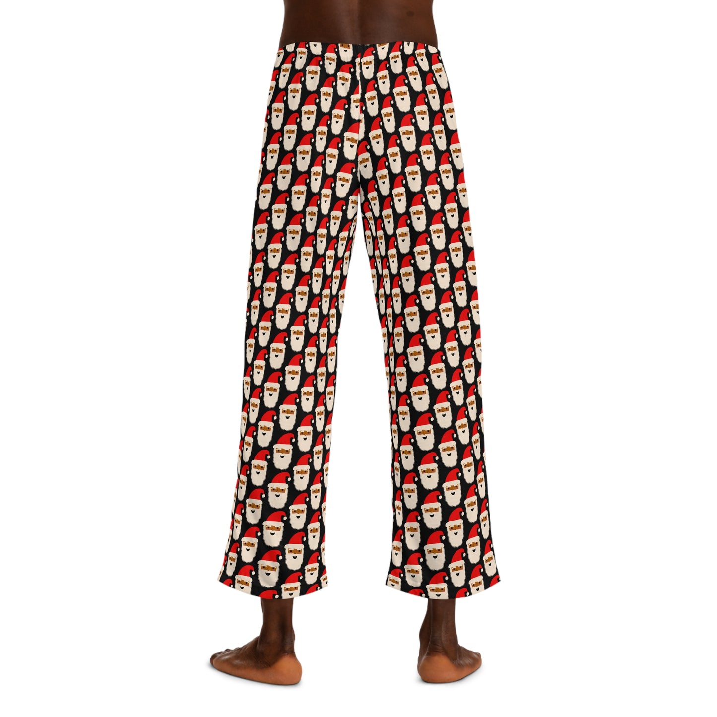 Black Santa Men's Christmas Pajama Pants