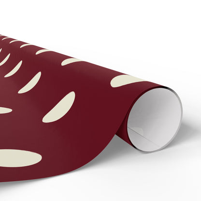 Crimson Red Polka Dot Wrapping Paper