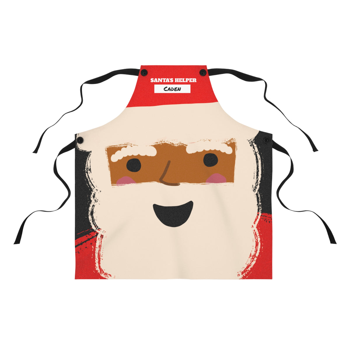 Chocolate Santa Apron | Black