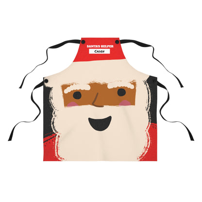 Chocolate Santa Apron | Black