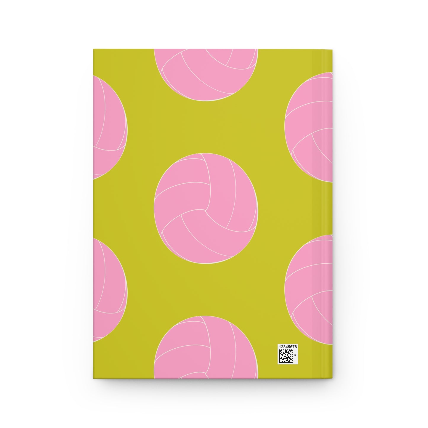 Volleyball Hardcover Journal | Pink/Lime Green