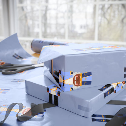 Black Nutcracker Pattern Wrapping Paper