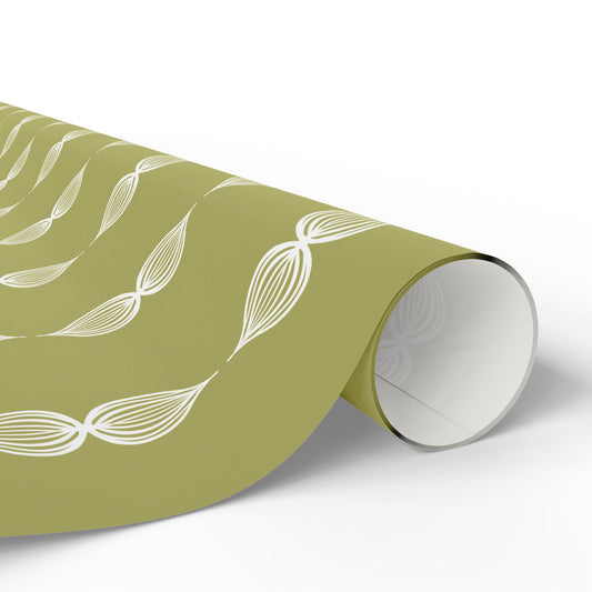 Green Botanical Chain Wrapping Paper