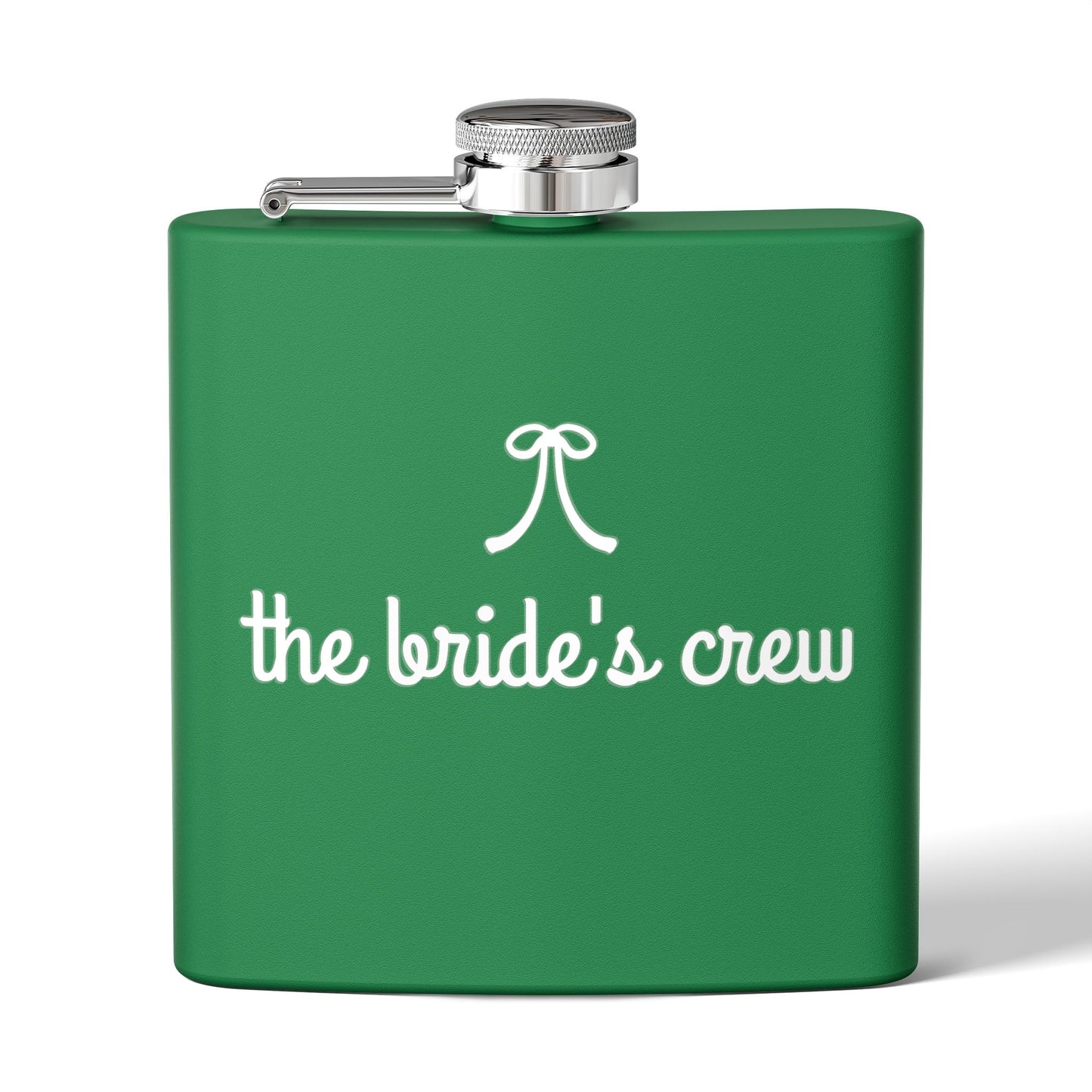 Bride's Crew Red Stainless 6oz Steel Flask