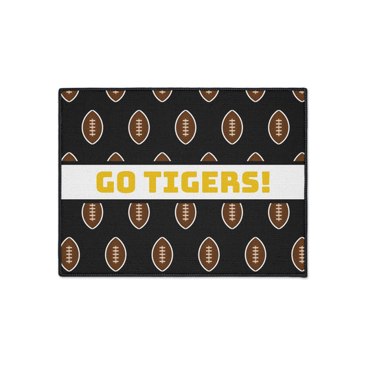 Custom Black Football Heavy Duty Doormat