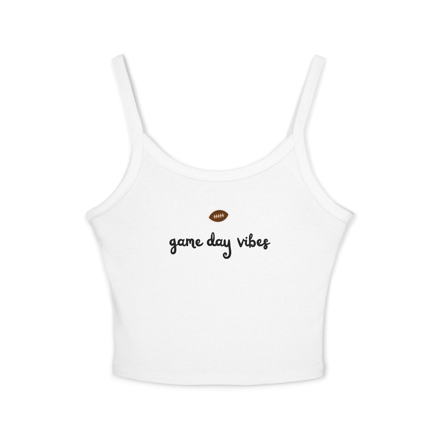 Football Game Day Vibes Crop Tank Top