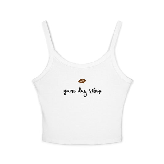 Football Game Day Vibes Crop Tank Top