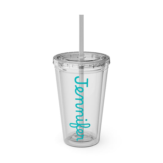 Personalized Bachelorette Tumbler | Blue