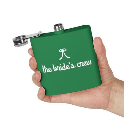 Bride's Crew Red Stainless 6oz Steel Flask