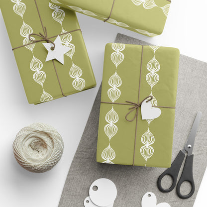 Green Botanical Chain Wrapping Paper