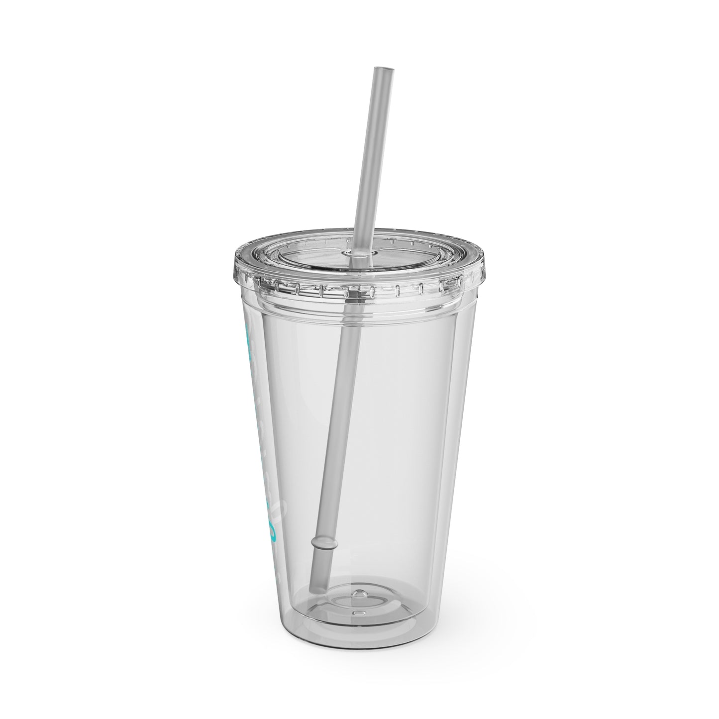 Personalized Tumbler with Straw | Blue