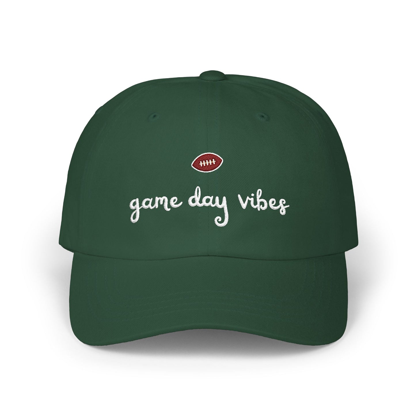 Football Game Day Vibes Embroidered Dad Cap
