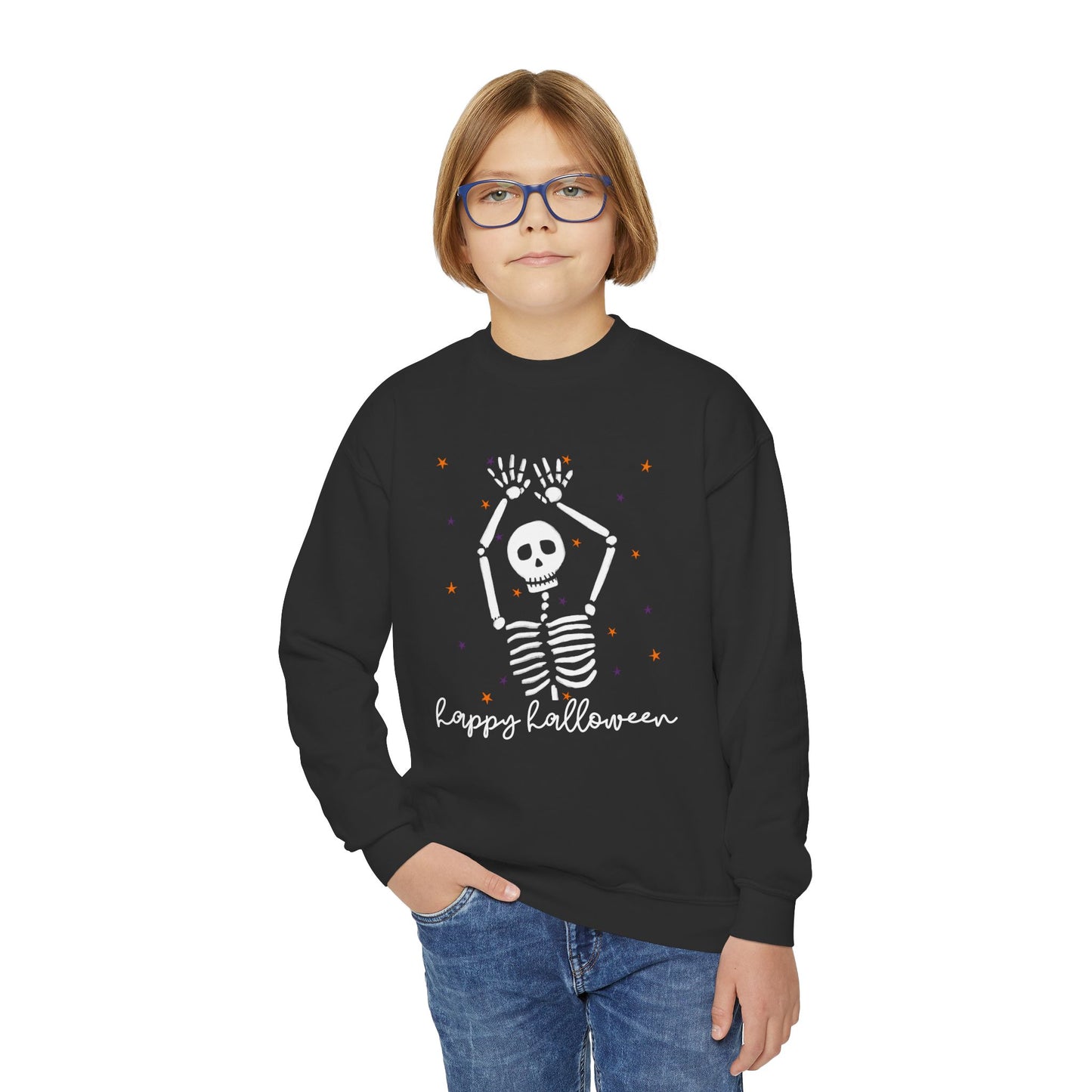 Dancing Skeleton Halloween Sweatshirt (Kid Sizes)