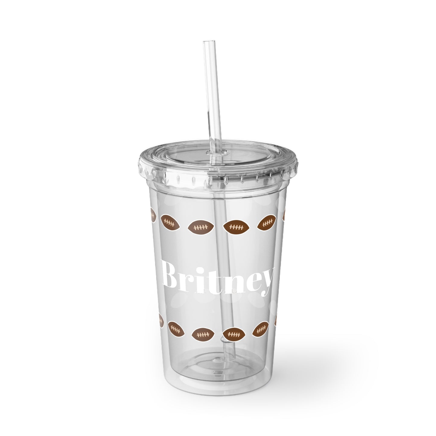 Personalized Football Acrylic Cup