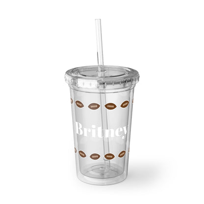 Personalized Football Acrylic Cup