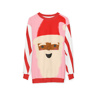 Santa Christmas Sweatshirt | Pink