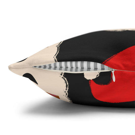 African American Santa Throw Pillow Cover | Black