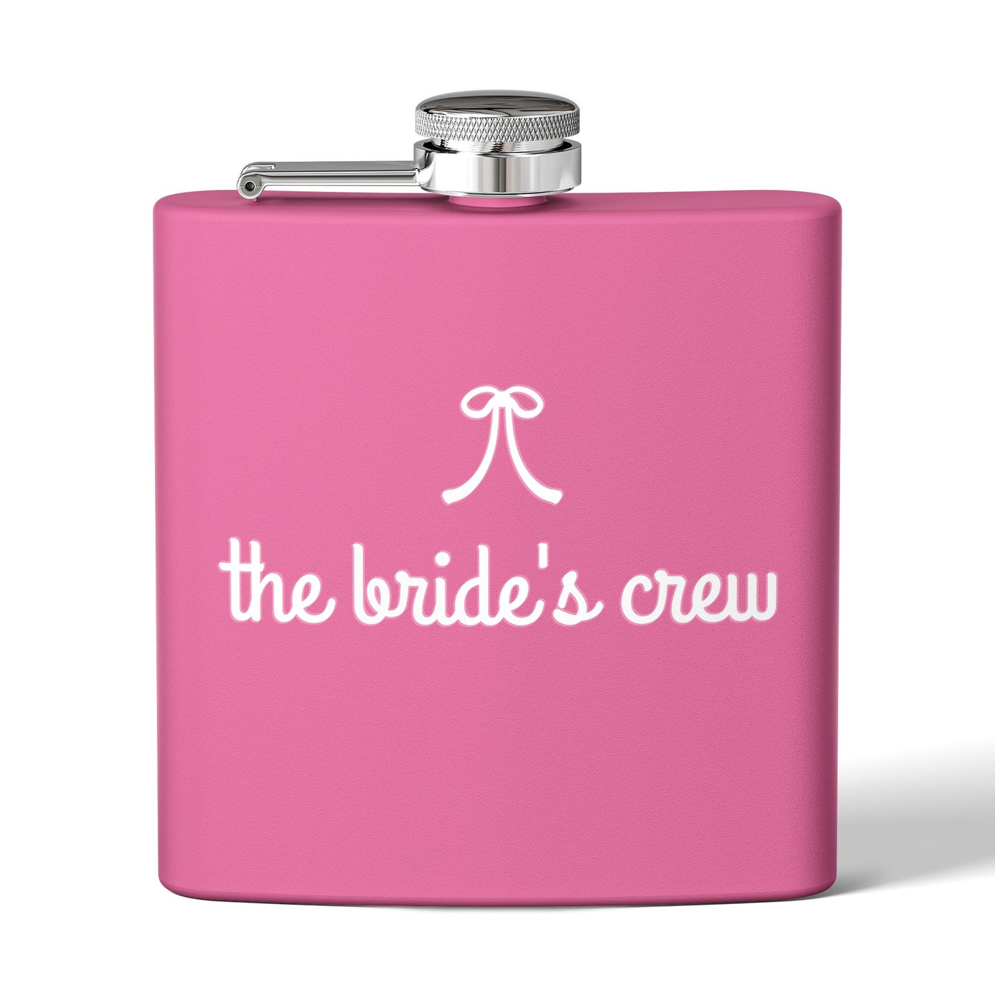 Bride's Crew Red Stainless 6oz Steel Flask