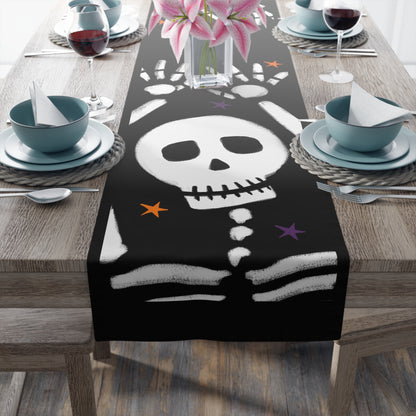 Dancing Skeleton Halloween Table Runner