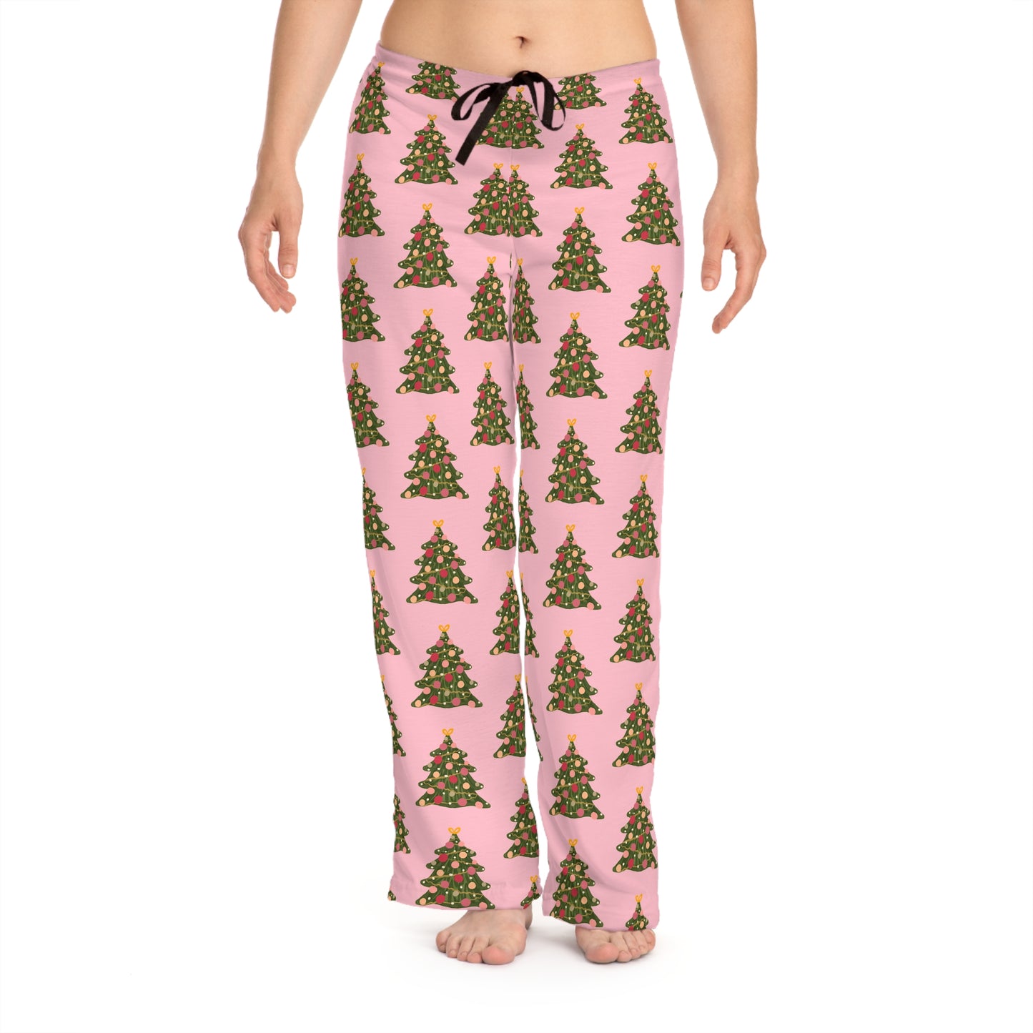 Pink Christmas Tree Women's Pajama Pants