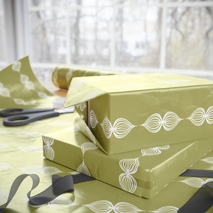 Green Botanical Chain Wrapping Paper