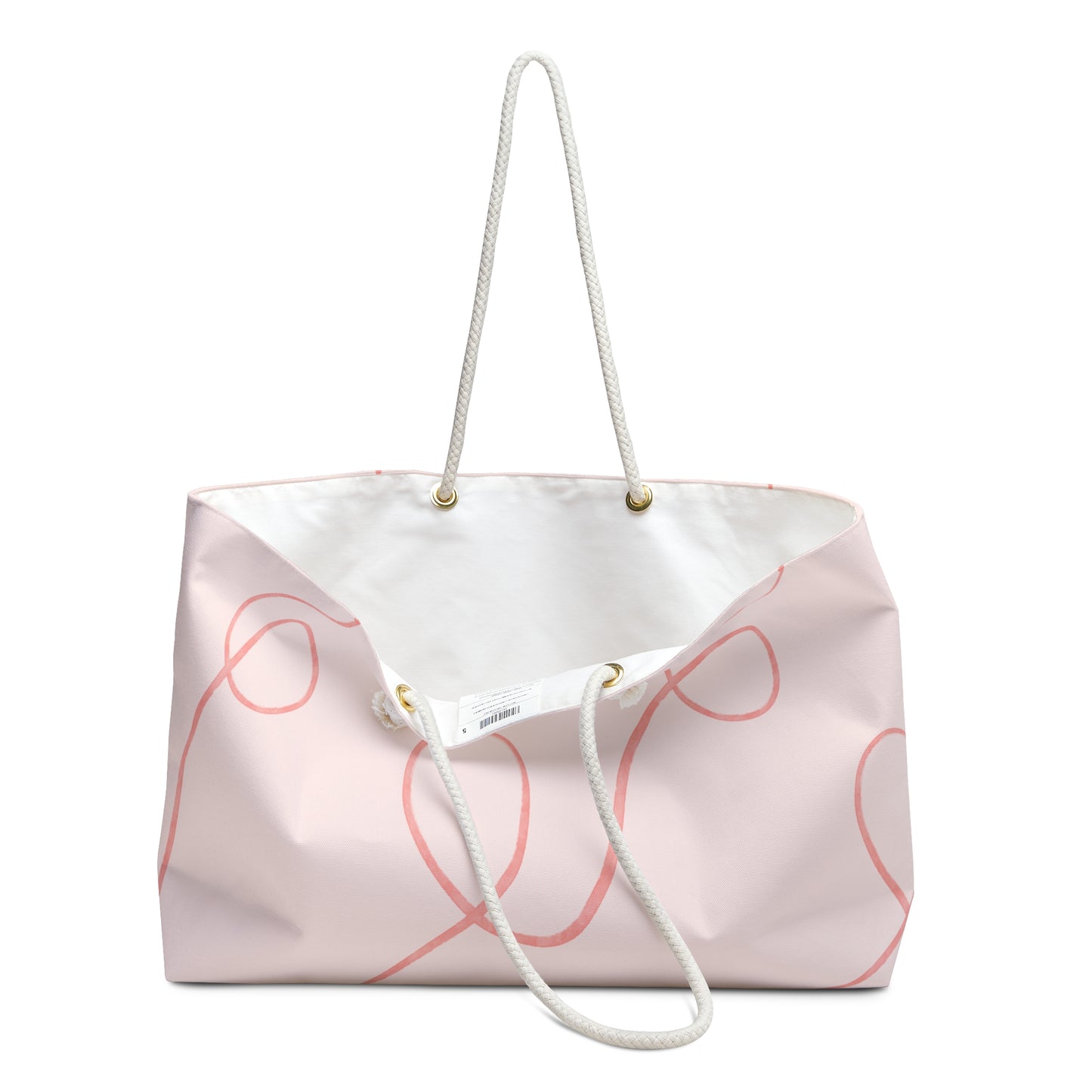 Personalized Pink Swirl Weekender Bag