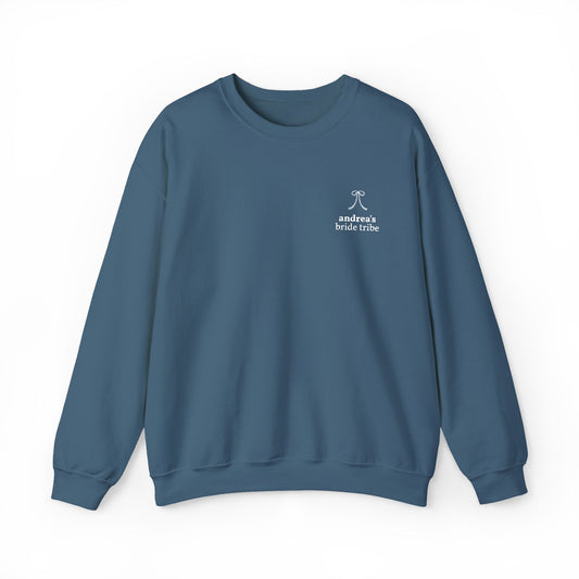 Something Blue Bride Tribe Embroidered Sweatshirt