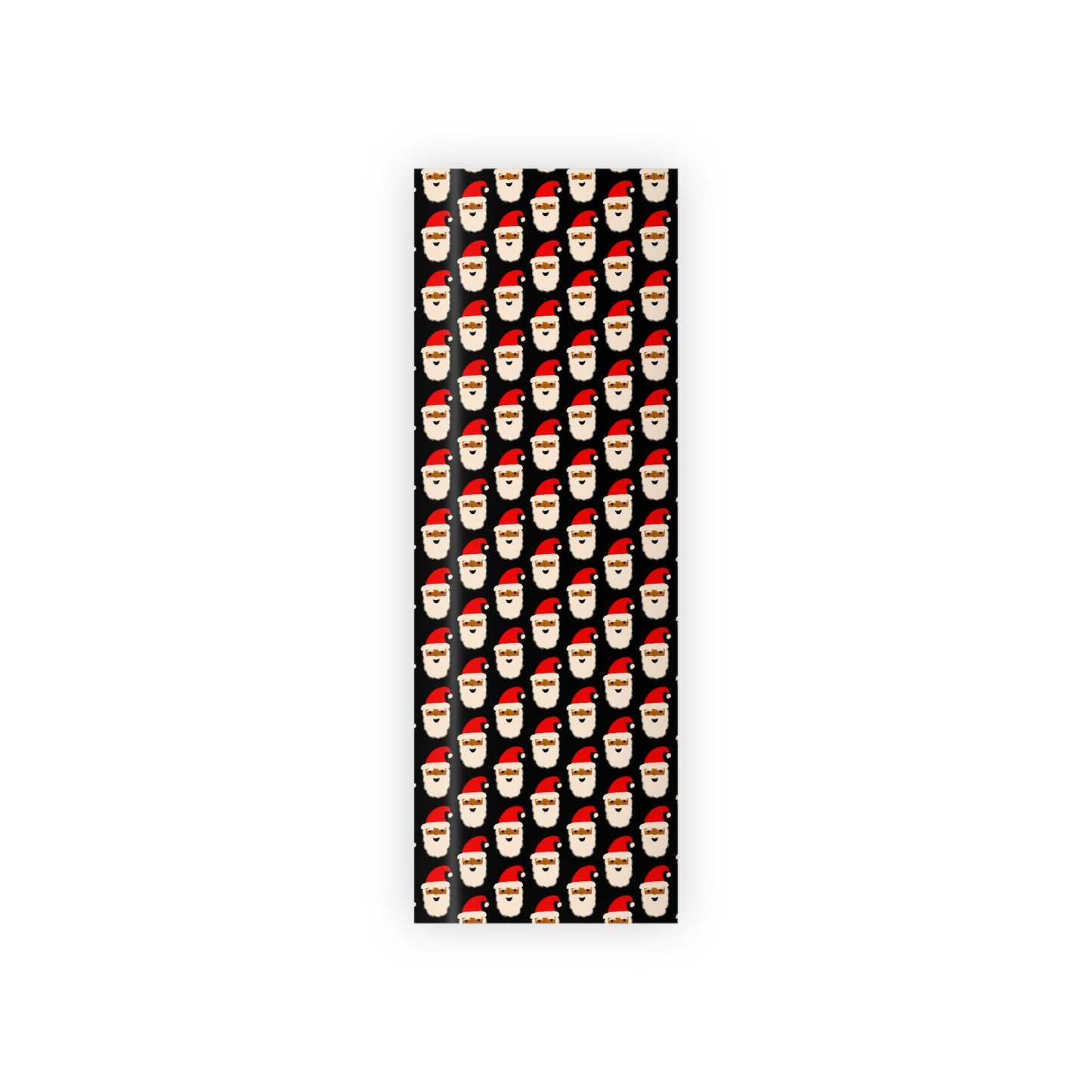 African American Santa Christmas Wrapping Paper | Black