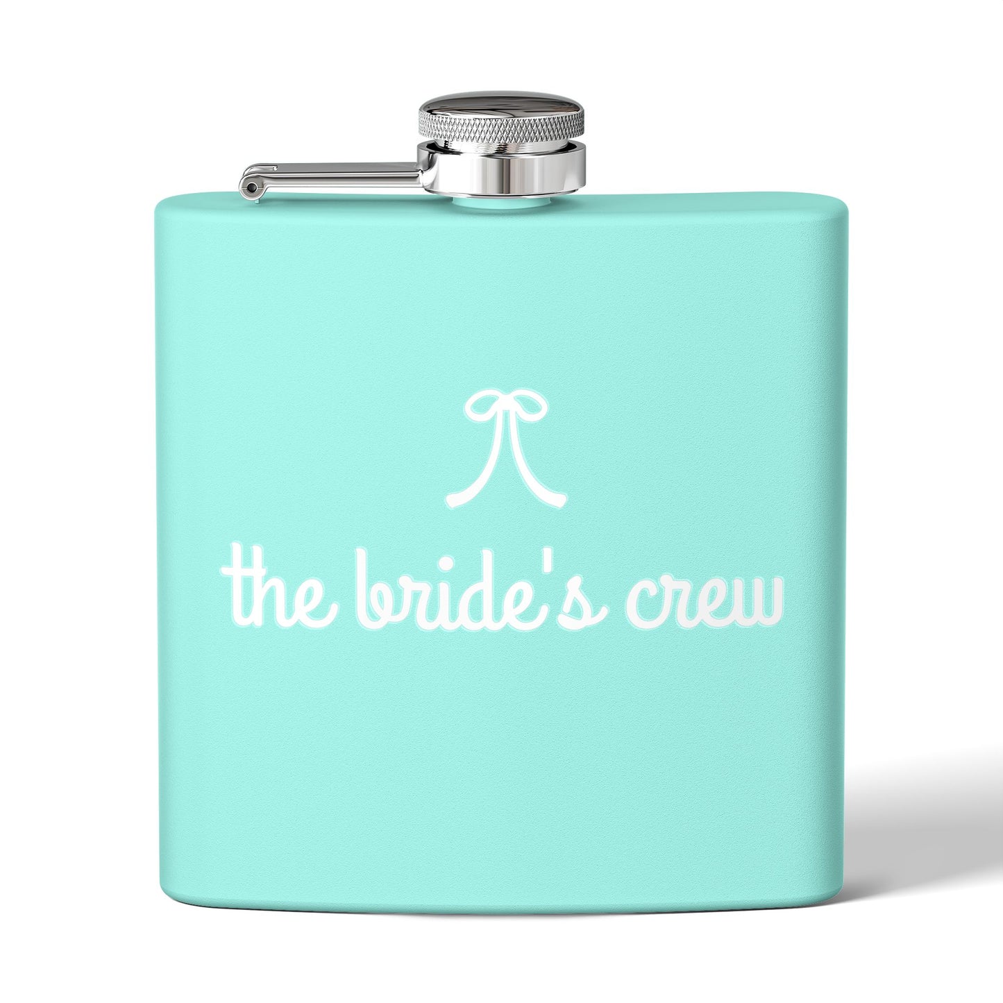 Bride's Crew Red Stainless 6oz Steel Flask