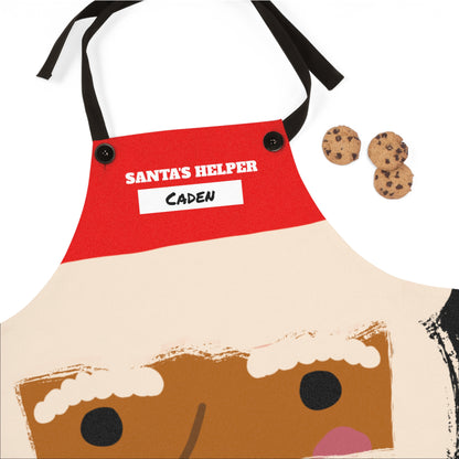 Chocolate Santa Apron | Black