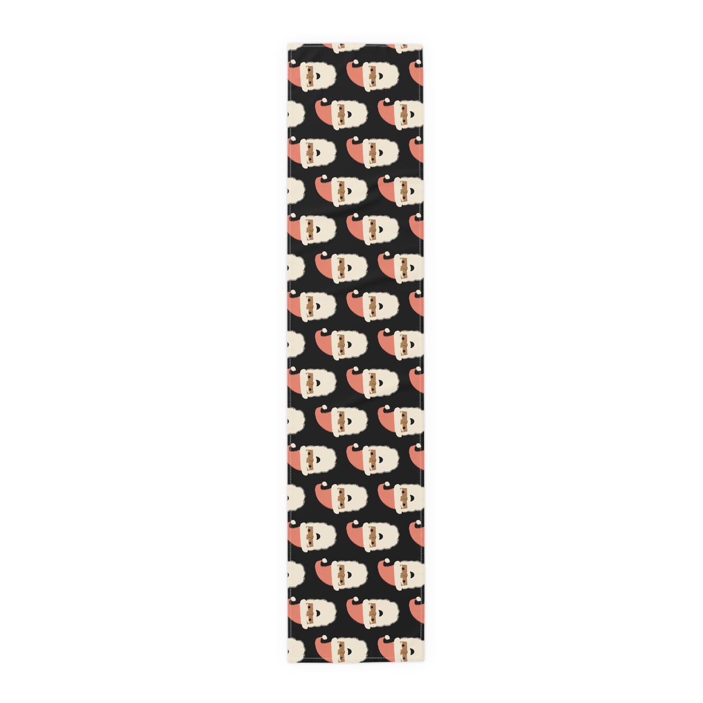African American Santa Christmas Table Runner | Black