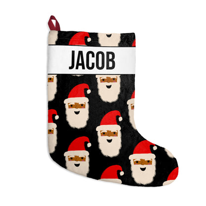 Chocolate Santa Christmas Stocking | Black