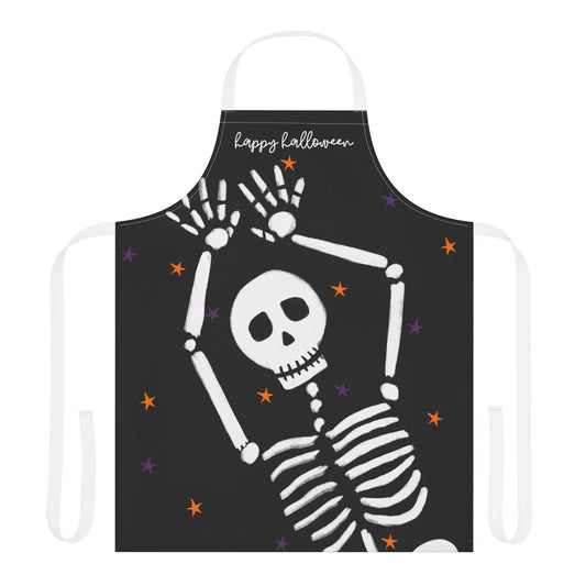 Dancing Skeleton Halloween Apron