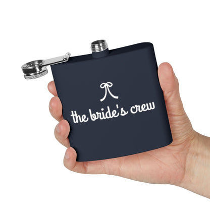 Bride's Crew Red Stainless 6oz Steel Flask
