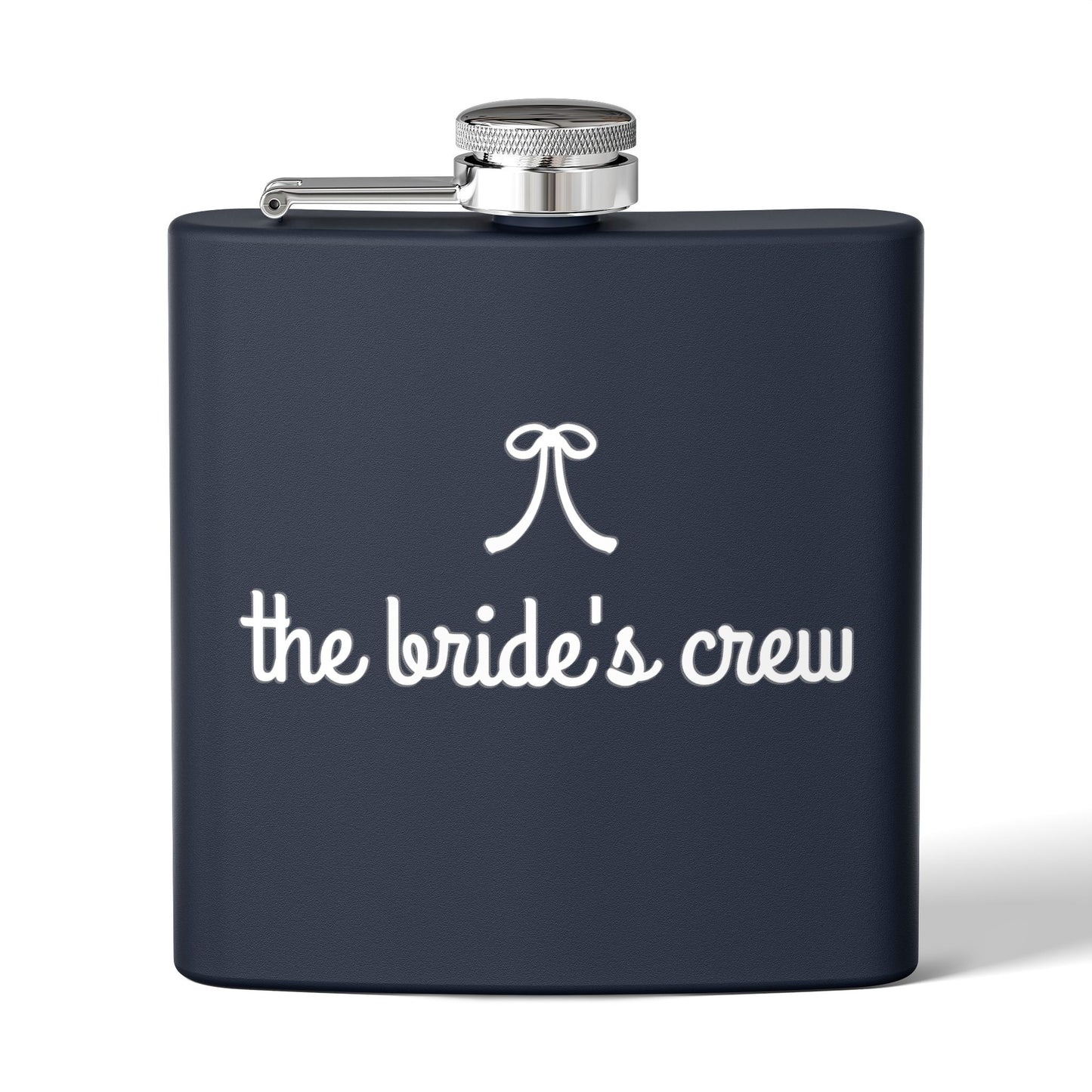 Bride's Crew Red Stainless 6oz Steel Flask