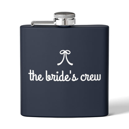 Bride's Crew Red Stainless 6oz Steel Flask