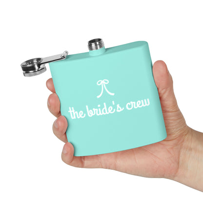 Bride's Crew Red Stainless 6oz Steel Flask