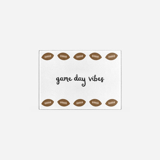 Whimsical Football Game Day Cutting Board Small (11.5" x 8")