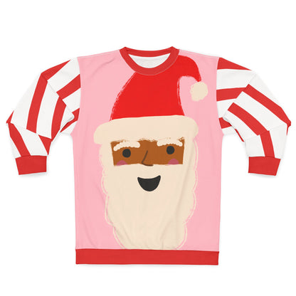 Santa Christmas Sweatshirt | Pink